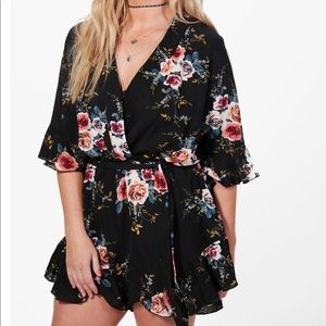 Boohoo Floral Romper